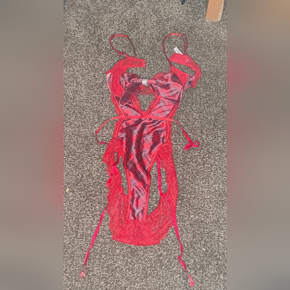 Victoria Secret Lingerie Valentines Day red teddy